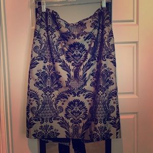 Damask pencil skirt